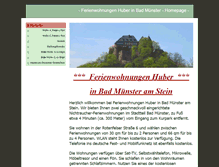 Tablet Screenshot of ferienwohnung-bad-muenster.de